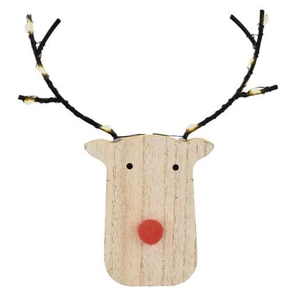 LED karácsonyi dekoráció 8xLED/2xAAA rénszarvas