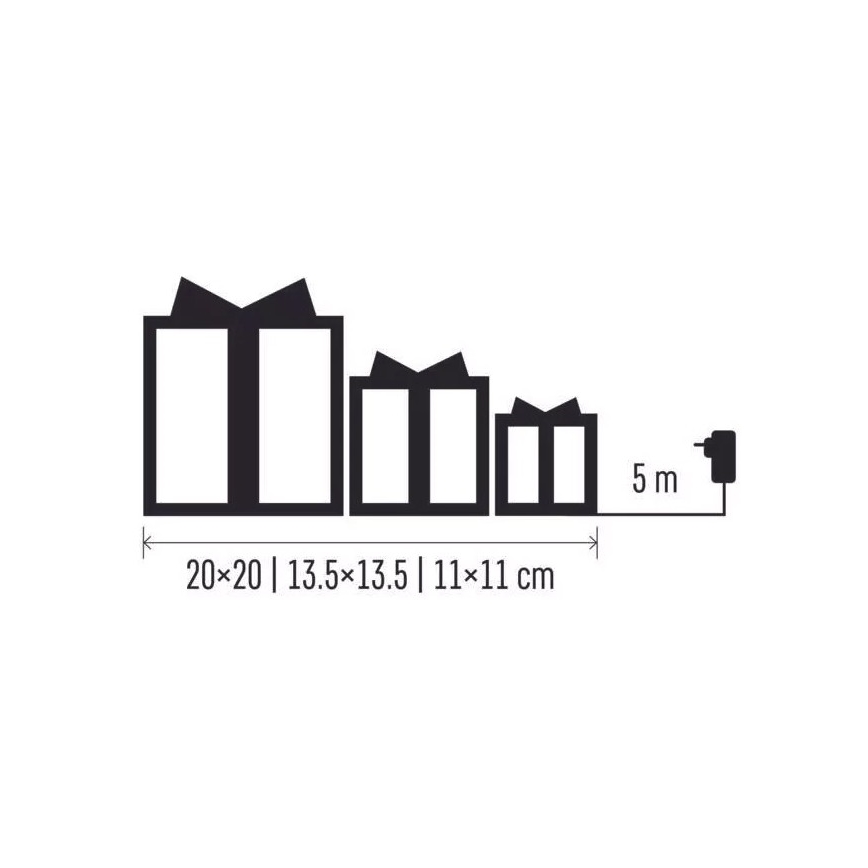 LED Karácsonyi dekoráció LED/2,25W/230V meleg fehér