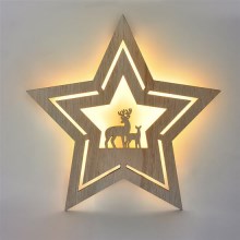 LED Karácsonyi dekoráció LED/2xAA csillag fa