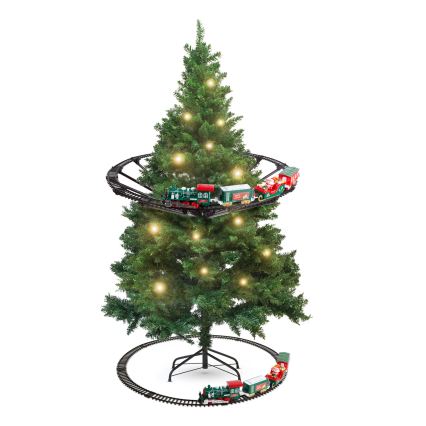 LED karácsonyi dekoráció LED/2xAA pr. 80 cm karácsonyfára akasztható vonat