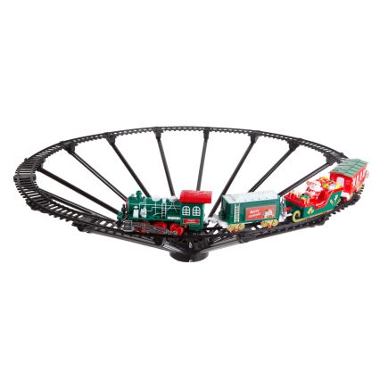 LED karácsonyi dekoráció LED/2xAA pr. 80 cm karácsonyfára akasztható vonat
