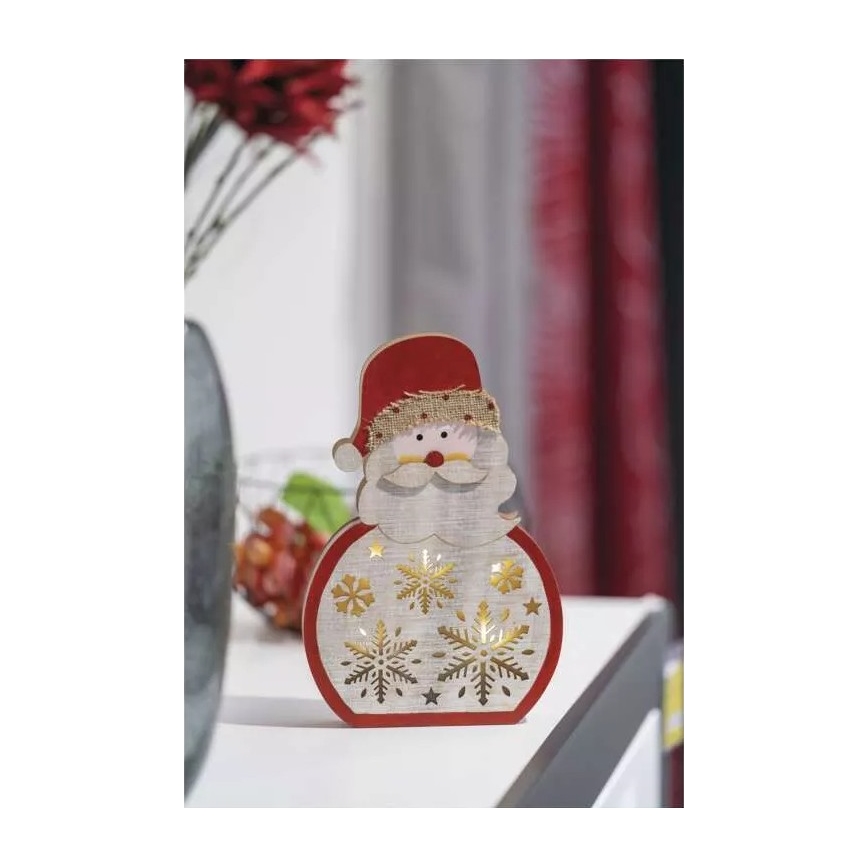 LED Karácsonyi dekoráció LED/2xAAA Santa