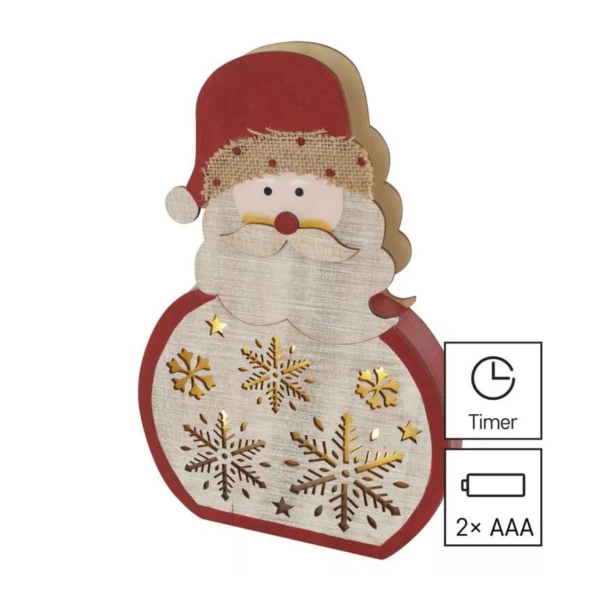 LED Karácsonyi dekoráció LED/2xAAA Santa