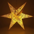 LED Karácsonyi dekoráció LED/3xAA csillag arany