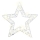LED karácsonyi dekoráció LED/3xAA/meleg fehér csillag