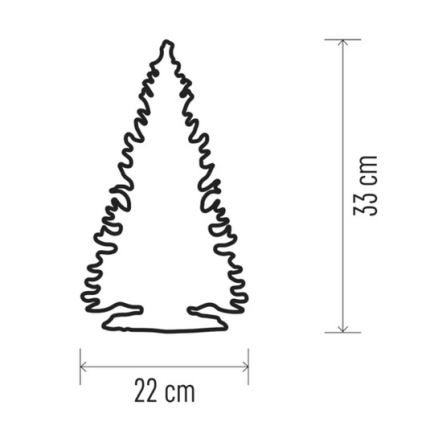 LED Karácsonyi dekoráció TREES 10xLED/0,36W/3V