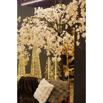 LED Karácsonyi dekorációs műfenyő CHERRY TREE 288xLED/230V 2,5 m cseresznye