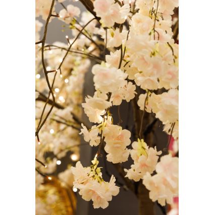 LED Karácsonyi dekorációs műfenyő CHERRY TREE 288xLED/230V 2,5 m cseresznye