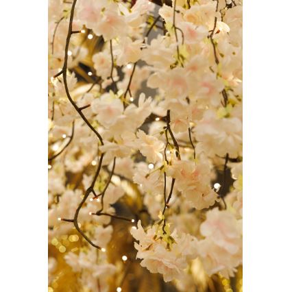 LED Karácsonyi dekorációs műfenyő CHERRY TREE 288xLED/230V 2,5 m cseresznye