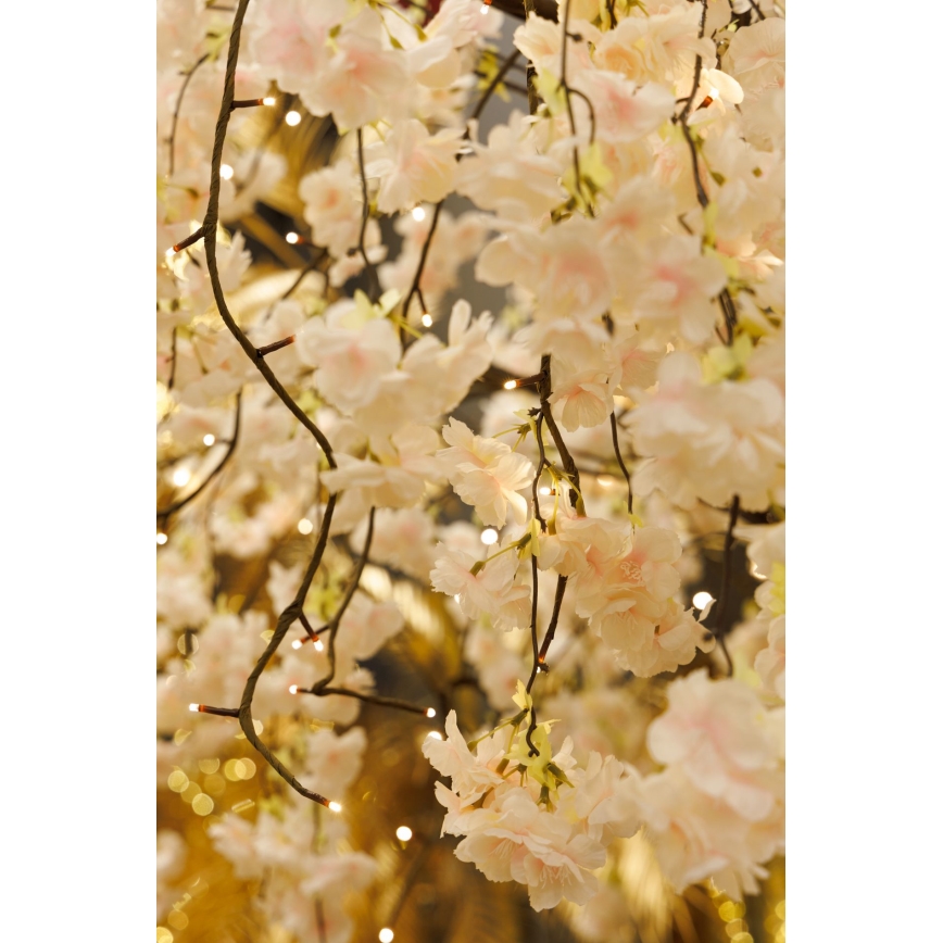 LED Karácsonyi dekorációs műfenyő CHERRY TREE 288xLED/230V 2,5 m cseresznye