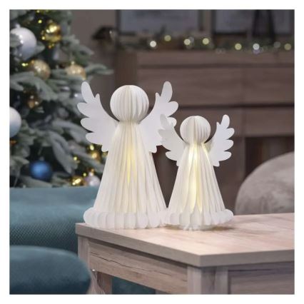 LED karácsonyi dísz 20×LED/6×AA, angyalok