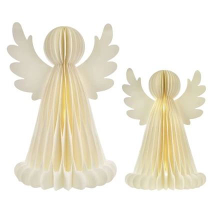 LED karácsonyi dísz 20×LED/6×AA, angyalok