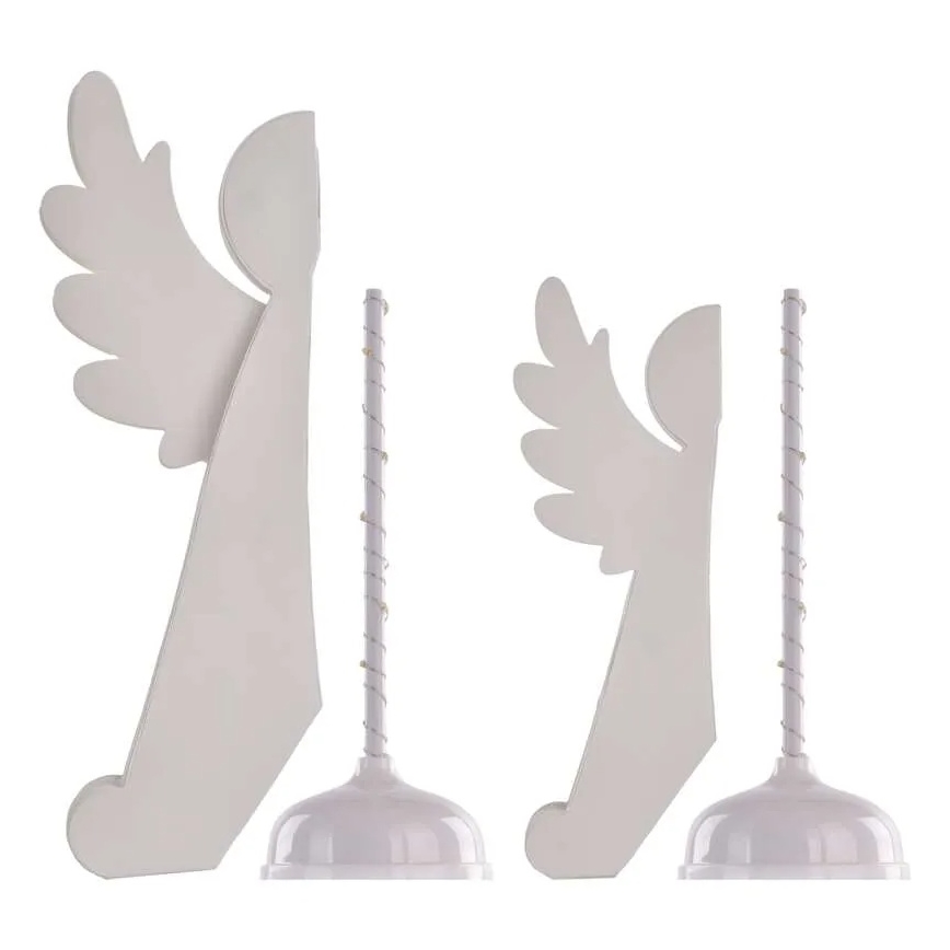 LED karácsonyi dísz 20×LED/6×AA, angyalok