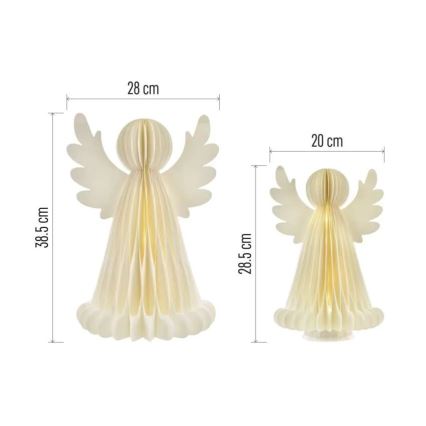 LED karácsonyi dísz 20×LED/6×AA, angyalok