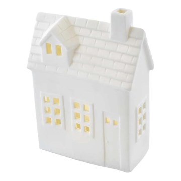 LED karácsonyi dísz LED/CR2032 házikó