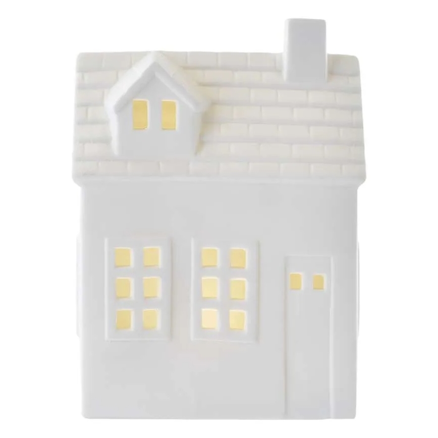 LED karácsonyi dísz LED/CR2032 házikó