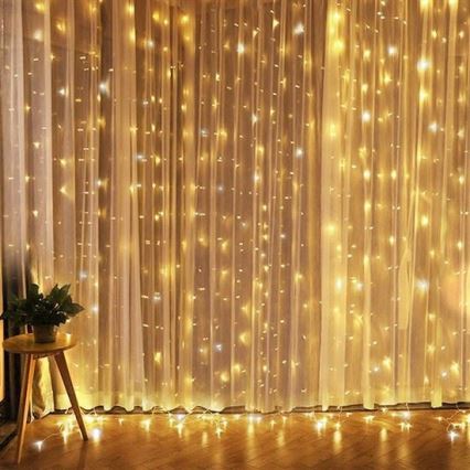 LED karácsonyi fényfüggöny LED/3xAA