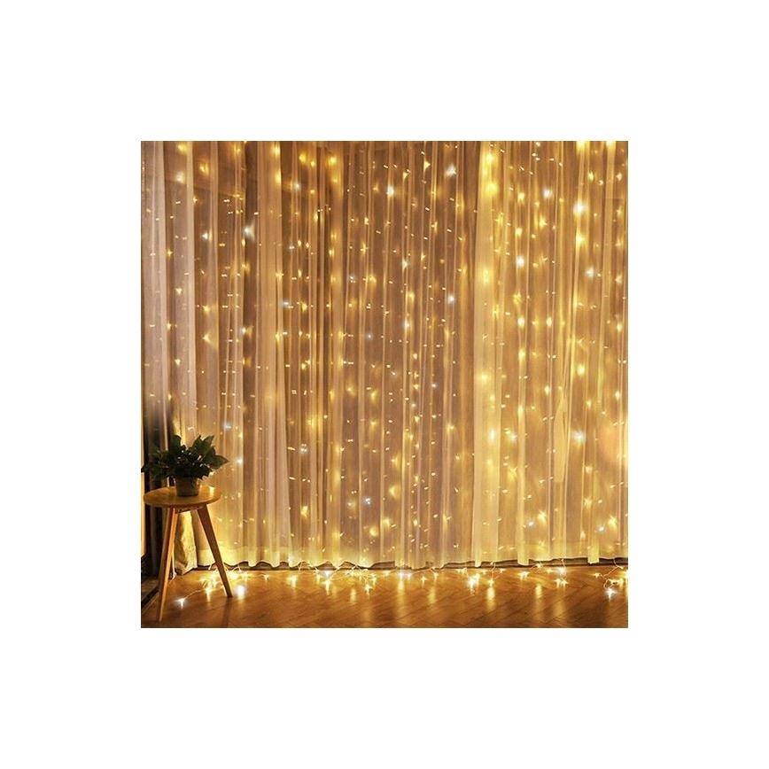 LED karácsonyi fényfüggöny LED/3xAA