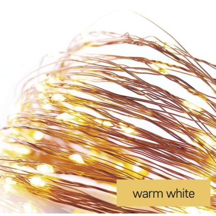 LED karácsonyi fényfüzér 20xLED/2,4m meleg fehér