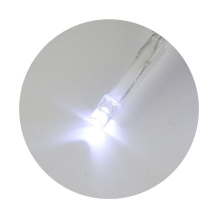 LED Karácsonyi fényfüzér 20xLED/2 funkció 2,4m hideg fehér