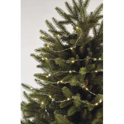 LED karácsonyi fényfüzér 20xLED/2xAA 2,2 m meleg fehér