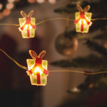 LED karácsonyi fényfüzér 20xLED/2xAA 2,2m meleg fehér