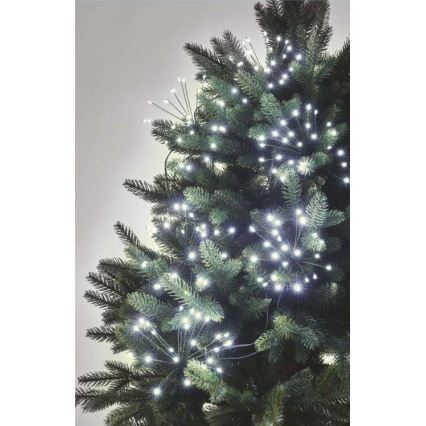 LED karácsonyi fényfüzér 300xLED/8,2 m hideg fehér