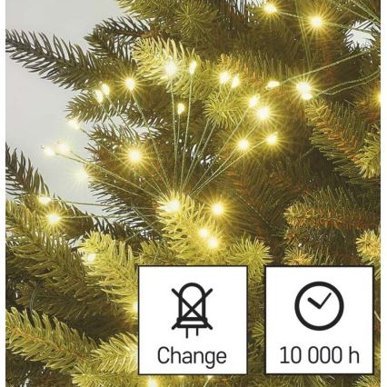 LED karácsonyi fényfüzér 450xLED/11m meleg fehér