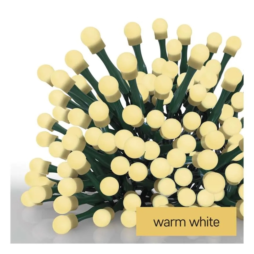 LED karácsonyi fényfüzér 480xLED/8 üzemmód 53m IP44 meleg fehér