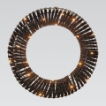 LED Karácsonyi koszorú 30xLED/3xAA átm. 40 cm meleg fehér koszorú/fekete
