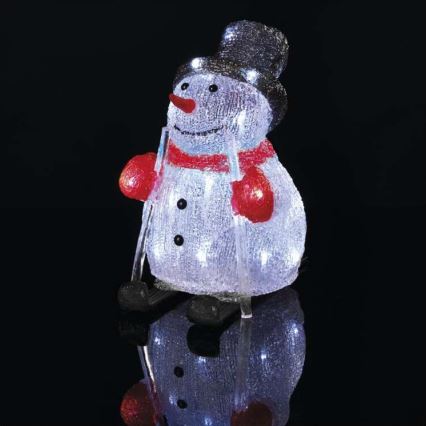 LED Karácsonyi kültéri dekoráció 30xLED/2,1W/230V IP44 hóember