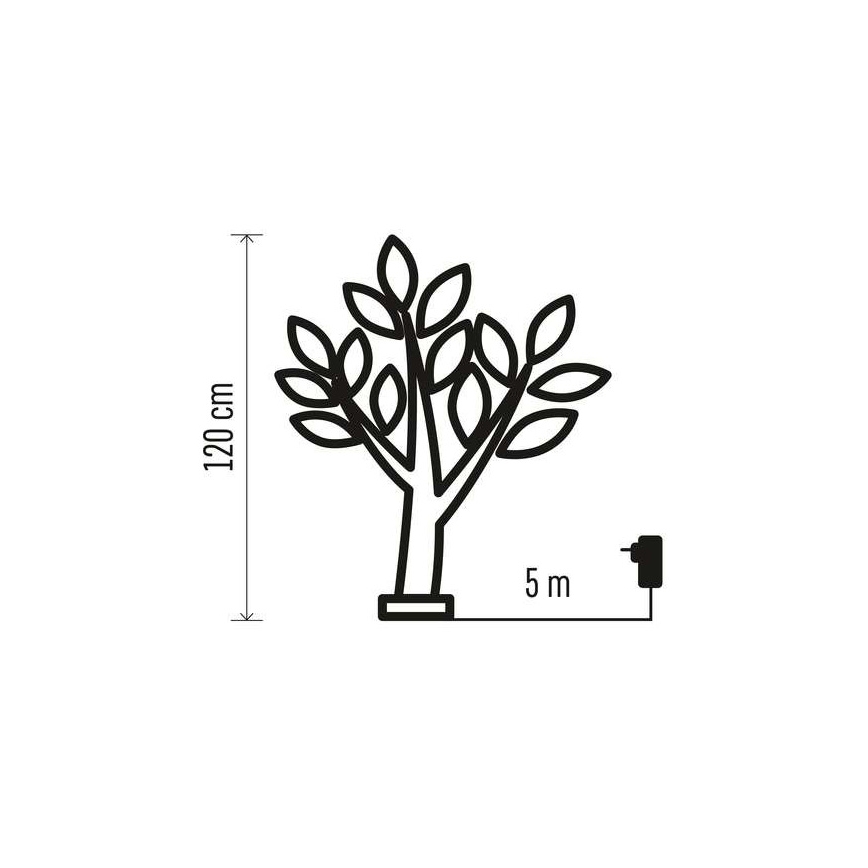 LED Karácsonyi kültéri dekoráció 48xLED/3,6W/230V IP44