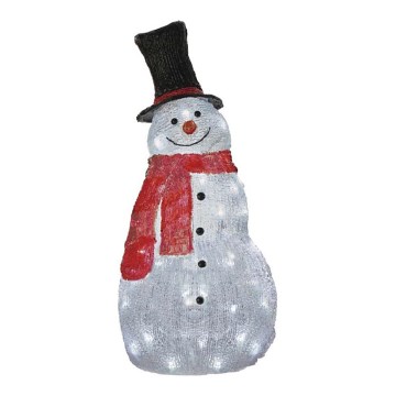 LED Karácsonyi kültéri dekoráció 60xLED/2,7W/230V IP44 hóember