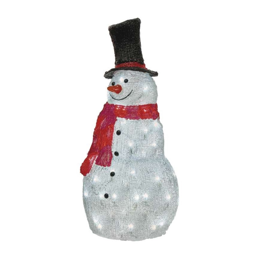 LED Karácsonyi kültéri dekoráció 60xLED/2,7W/230V IP44 hóember