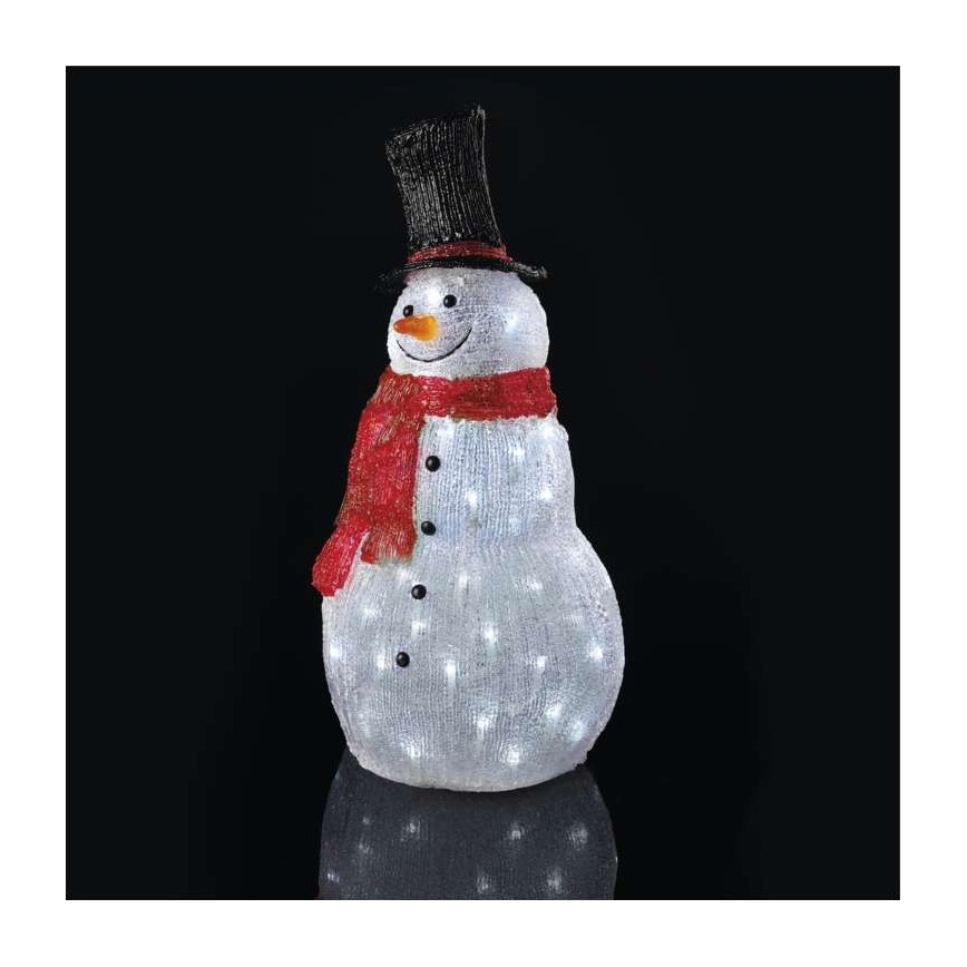 LED Karácsonyi kültéri dekoráció 60xLED/2,7W/230V IP44 hóember