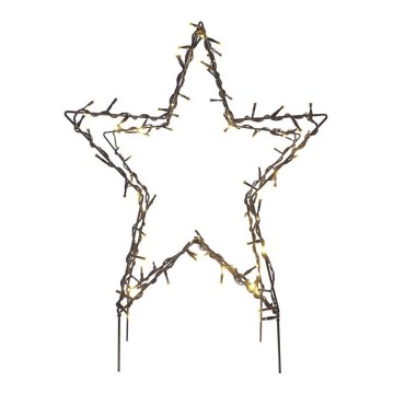 LED Karácsonyi kültéri dekoráció 90xLED/1,2W/230V IP44 csillag