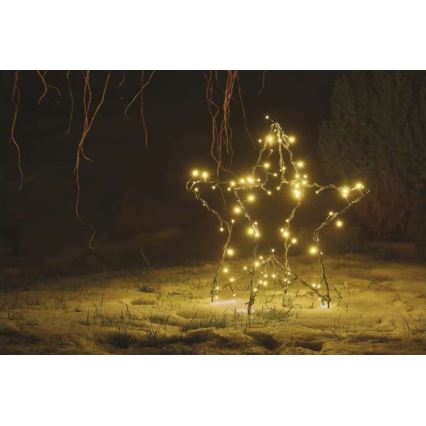LED Karácsonyi kültéri dekoráció 90xLED/1,2W/230V IP44 csillag