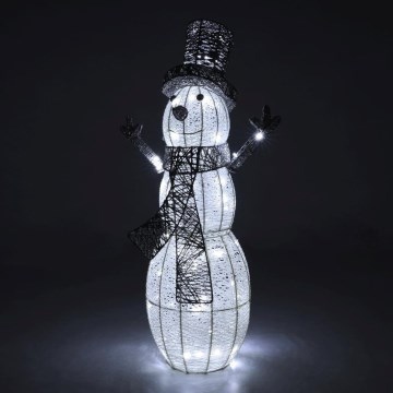 LED Karácsonyi kültéri dekoráció LED/3,6W/230V/hideg fehér 75 cm IP44 hóember