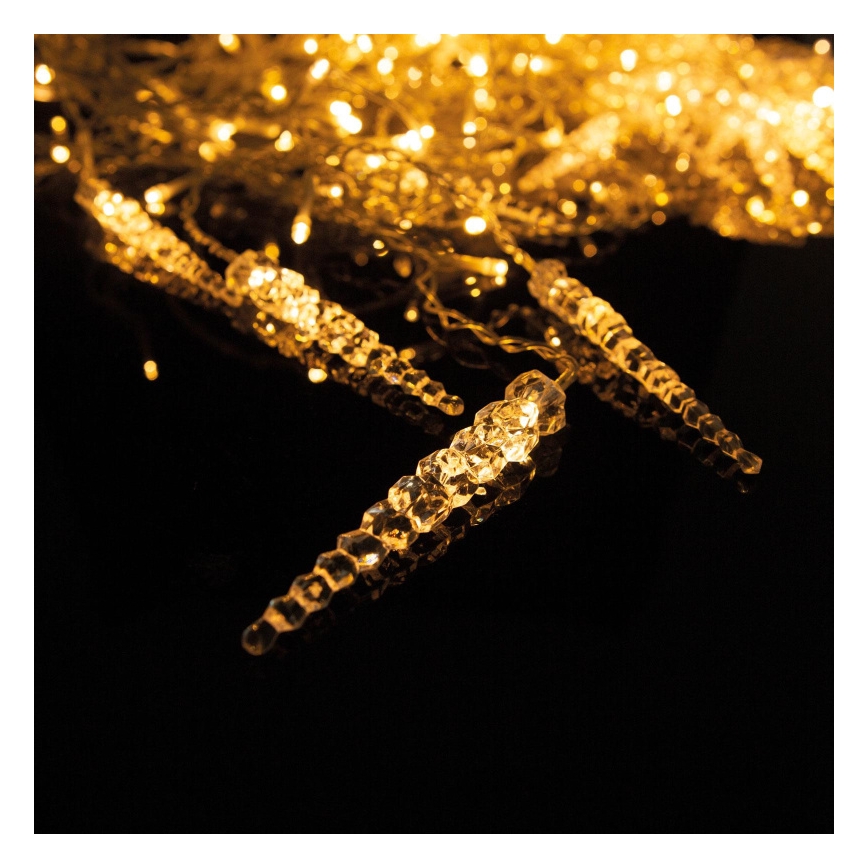 LED karácsonyi kültéri fényfüggöny 180 LED 3,5x0,7 m IP44 meleg fehér