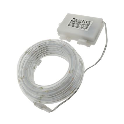 LED karácsonyi kültéri fényfüzér 100xLED/3xAA 5,45 m IP44 többszínű