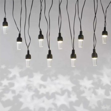 LED karácsonyi kültéri fényfüzér 10xLED/9,5 m IP44 hideg fehér