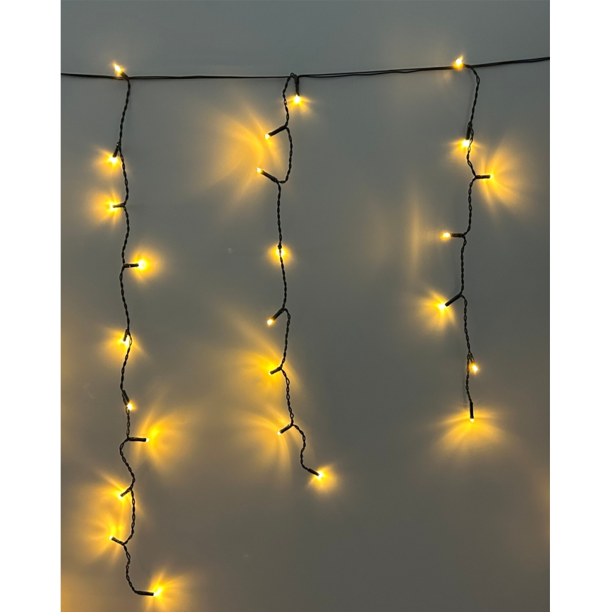 LED karácsonyi kültéri fényfüzér 200xLED/230V 7,6 m IP44 fekete
