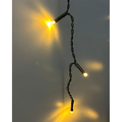 LED karácsonyi kültéri fényfüzér 200xLED/230V 7,6 m IP44 fekete