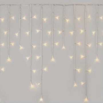 LED karácsonyi kültéri fényfüzér 300×LED, 8 üzemmód, 10 m, IP44, meleg fehér + távirányító