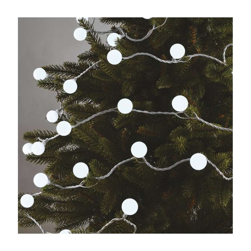 LED karácsonyi kültéri fényfüzér 40xLED/9m IP44 hideg fehér