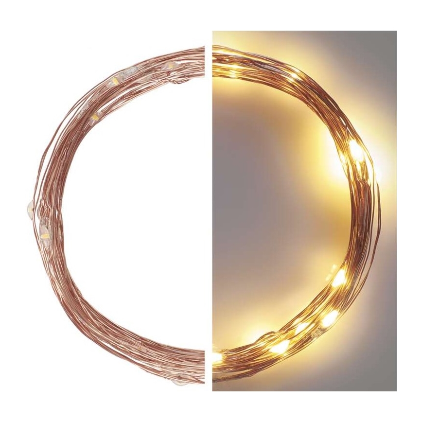 LED karácsonyi kültéri fényfüzér 40xLED/9m IP44 meleg fehér