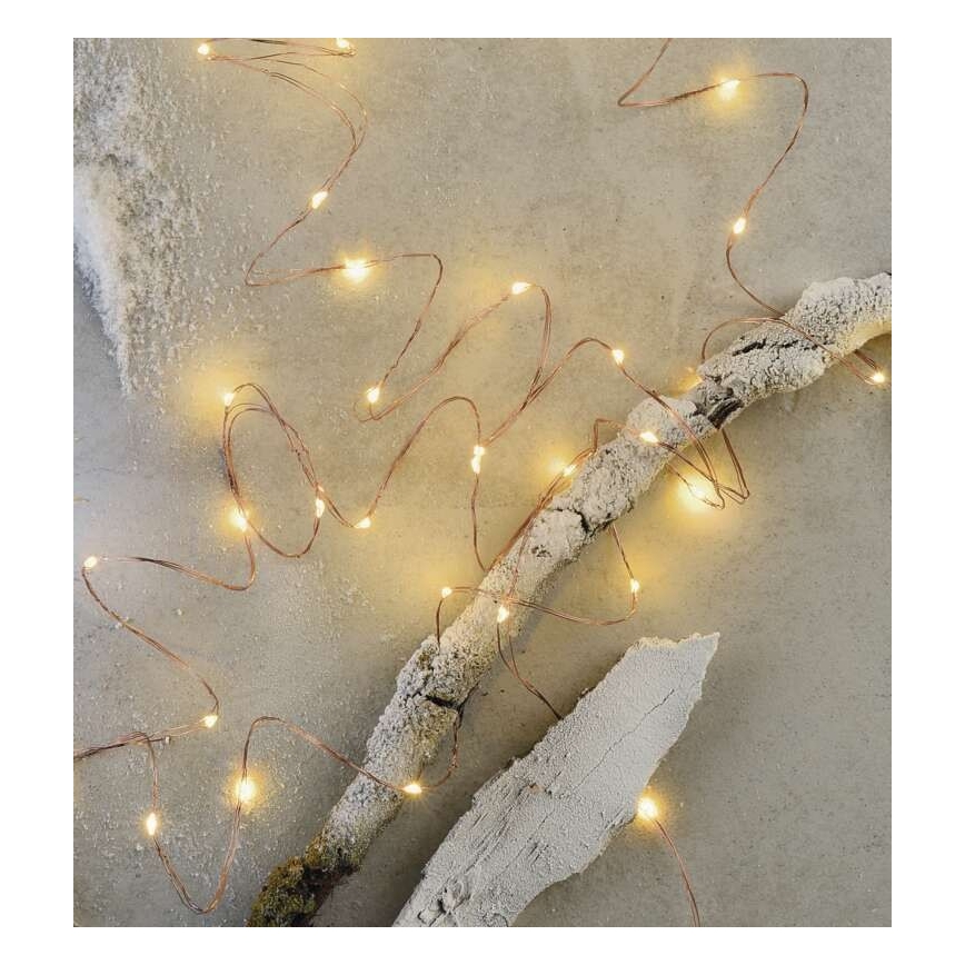 LED karácsonyi kültéri fényfüzér 40xLED/9m IP44 meleg fehér