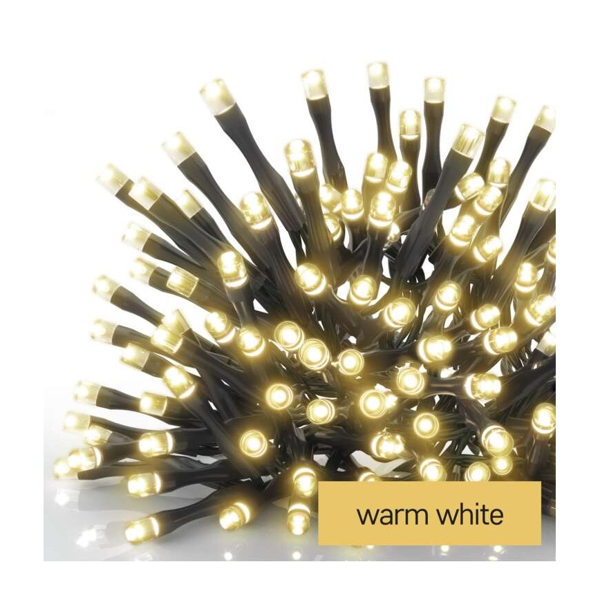 LED karácsonyi kültéri fényfüzér 80xLED/3xAA 6,1m IP44 meleg fehér