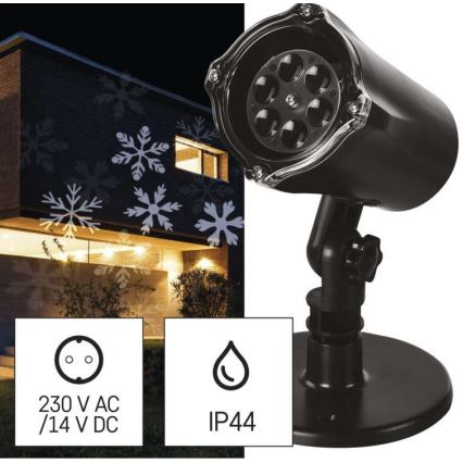 LED karácsonyi kültéri fényvető LED/3,6W/230V IP44 hideg fehér