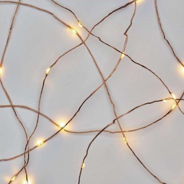 LED karácsonyi kültéri füzér 100xLED/15m IP44 meleg fehér